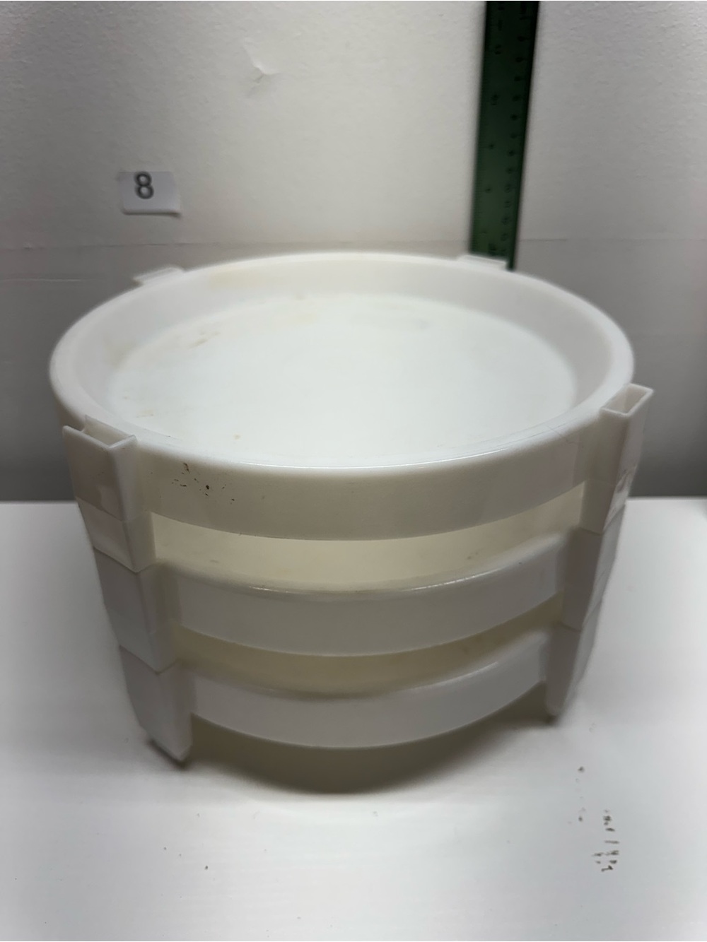 White Stackable Plastic Kitchen Container - Brand